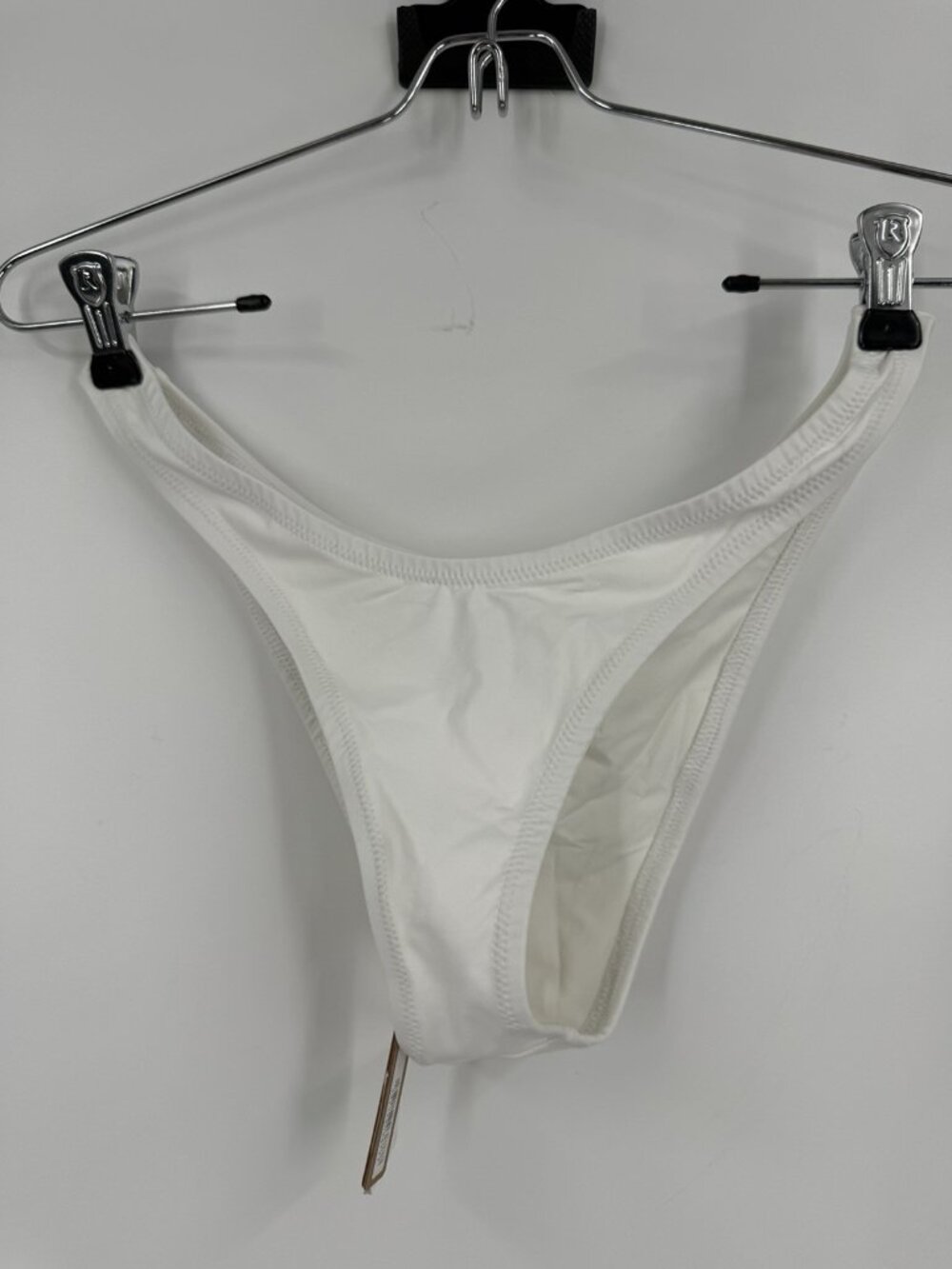 Skims Recycled Swim Cheeky Tanga Bikini Bottom White Size Small